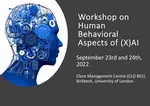 Workshop on Human Behavioral Aspects of (X)AI